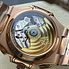 Caseback of Nautilus 5980 with automatic movement visible