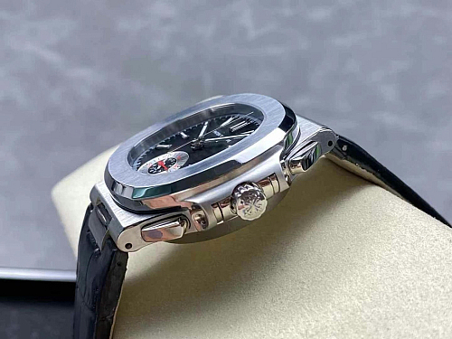 Replica Patek Philippe Nautilus 5980/1A-001 black dial rose gold plated