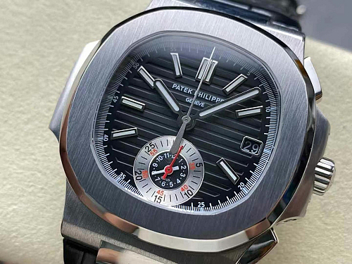 Replica Patek Philippe Nautilus 5980/1A-001 black dial rose gold plated