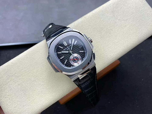 Replica Patek Philippe Nautilus 5980/1A-001 black dial rose gold plated