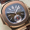 Patek Philippe Nautilus 5980R angle view showing dial and bezel