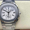 Nautilus Replica 5980/1A-001 Patek Philippe Flyback chronograph, Date crown detail