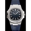 Side profile of Patek Philippe 5711 showing case thickness and crown
