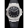 Side profile of Patek Philippe 5711G showing case thickness and crown