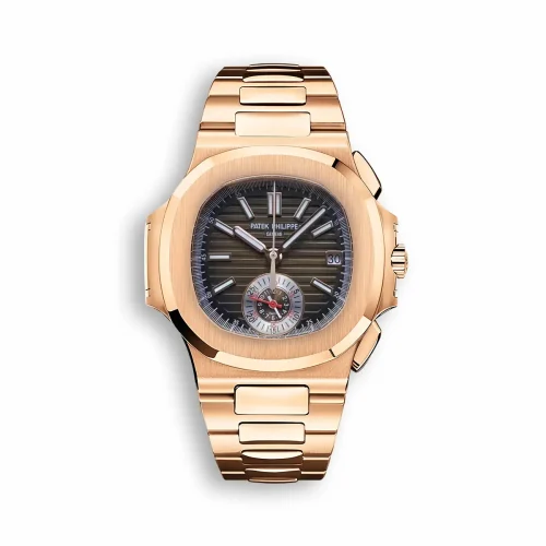 Nautilus Replica 5980/1R-011 Patek Philippe Dial Silver</br> <span style="color: #a8927b; font-size: 90%;">40 mm, Rose Gold</span>