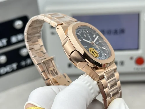 Replica Patek Philippe Nautilus 5990/1R-001 blue dial rose gold 40.5mm
