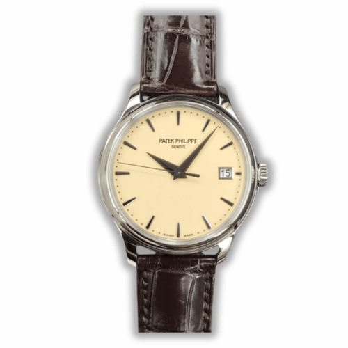Patek Philippe DATE, SWEEP SECONDS.</br> <span style="color: #a8927b; font-size: 90%;">39 mm,White gold,5227J-001</span>
