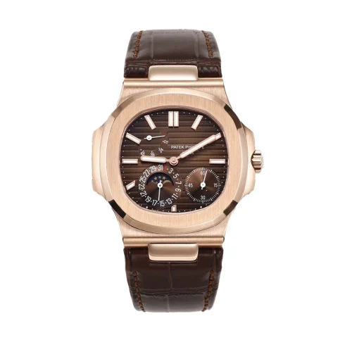 Replica Patek Philippe Nautilus 5712R Rose Gold dial front view