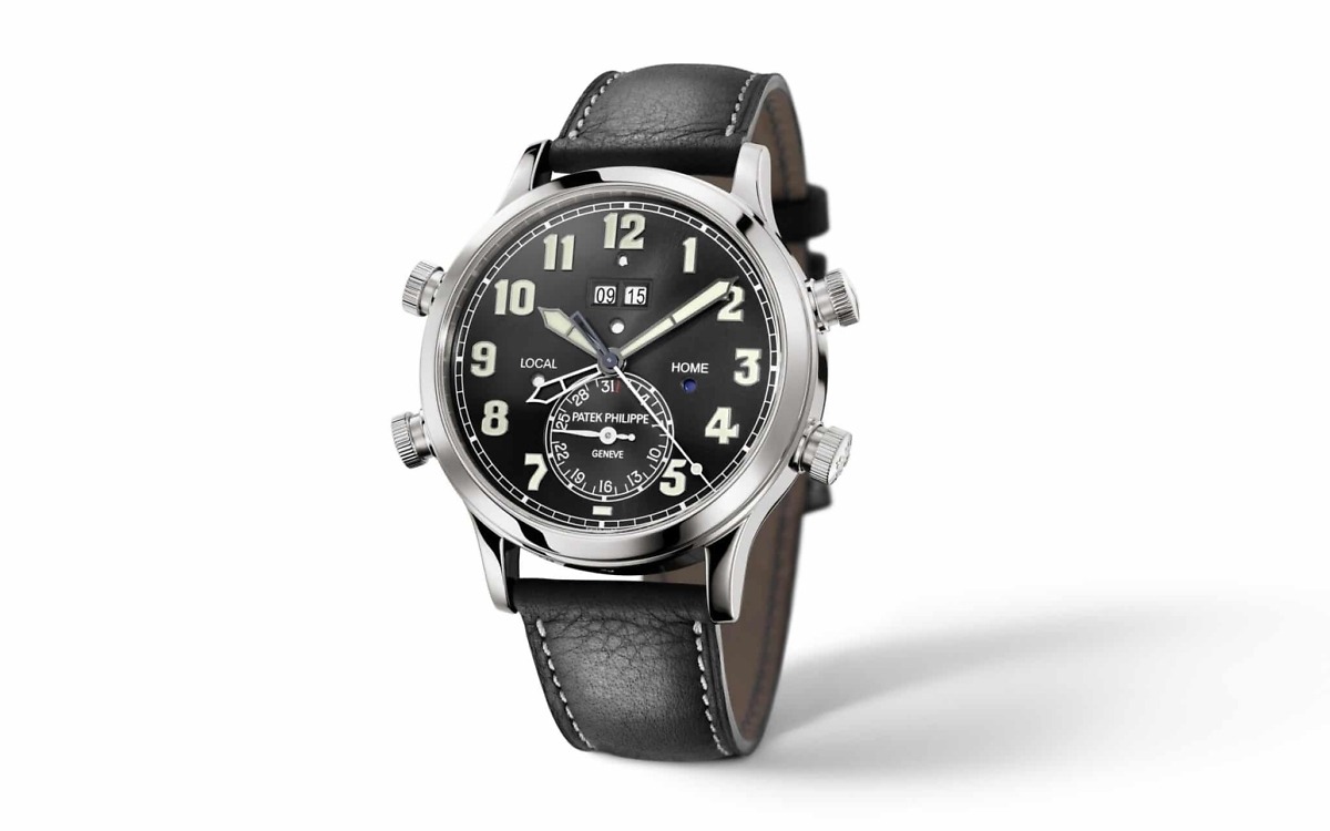 Patek Philippe Alarm Travel Time</br> <span style="color: #a8927b; font-size: 90%;">42.2 mm,Platinum,5520P-001</span> - Image 3