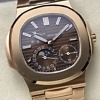 Patek Philippe Nautilus 5712 angle view showing dial and bezel