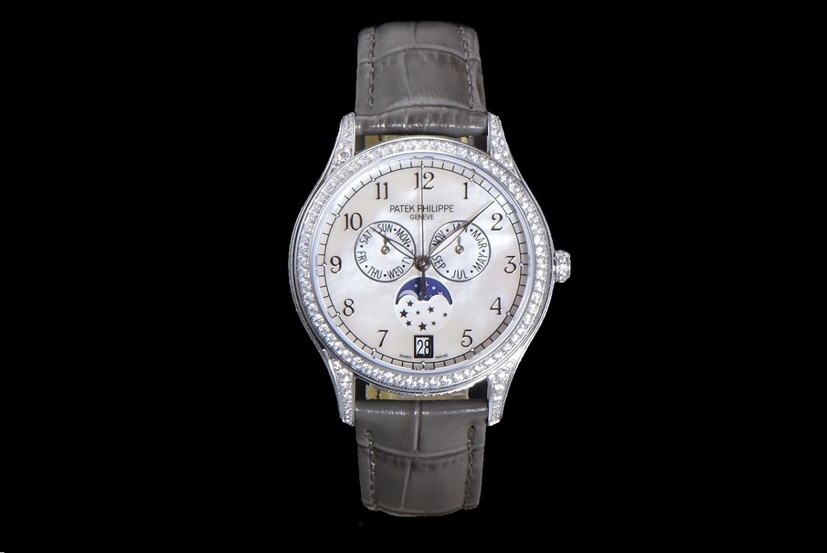 Replica Complications 4948G-010 Patek Philippe ANNUAL CALENDAR, MOON PHASES. </br> <span style="color: #a8927b; font-size: 90%;">38 mm,White gold</span> - Image 2