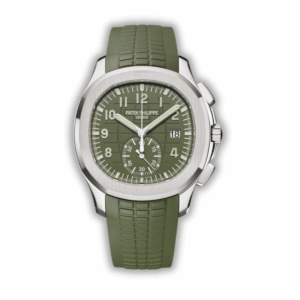 Replica Patek Philippe Aquanaut 5968A-001 Chronograph 42.2mm Steel Green Strap