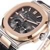 Patek Philippe Nautilus 5712R angle view showing dial and bezel