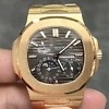 Patek Philippe Nautilus 5712 angle view showing dial and bezel
