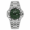 Replica Nautilus 5711-1300A-001 Patek Philippe </br> <span style="color: #a8927b; font-size: 90%;">40 mm, Green Dial, Baguette Bezel</span>