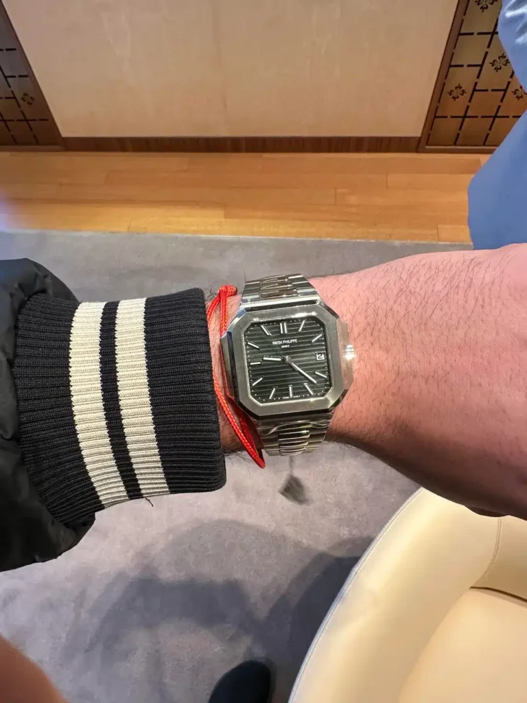 Cubitus 5821/1A Patek Philippe </br> <span style="color: #a8927b; font-size: 90%;">45 mm Green Dial</span> photo review