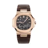 Replica Patek Philippe Nautilus 5712R Rose Gold Black dial front view
