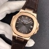 Patek Philippe Nautilus 5711G angle view showing dial and bezel