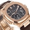 Side profile of Patek Philippe 5712R showing case thickness and crown