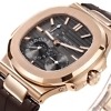 Patek Philippe Nautilus 5712R angle view showing dial and bezel