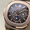 Side profile of Patek Philippe 5740 showing case thickness and crown