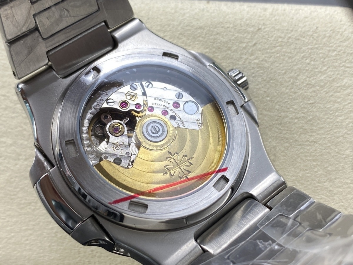 Replica Nautilus 5740/1G-001 Patek Philippe Perpetual Calendar</br> <span style="color: #a8927b; font-size: 90%;">40 mm,White gold, White Dial </span> - Image 9