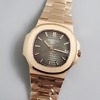 Side profile of Patek Philippe 5711 showing case thickness and crown