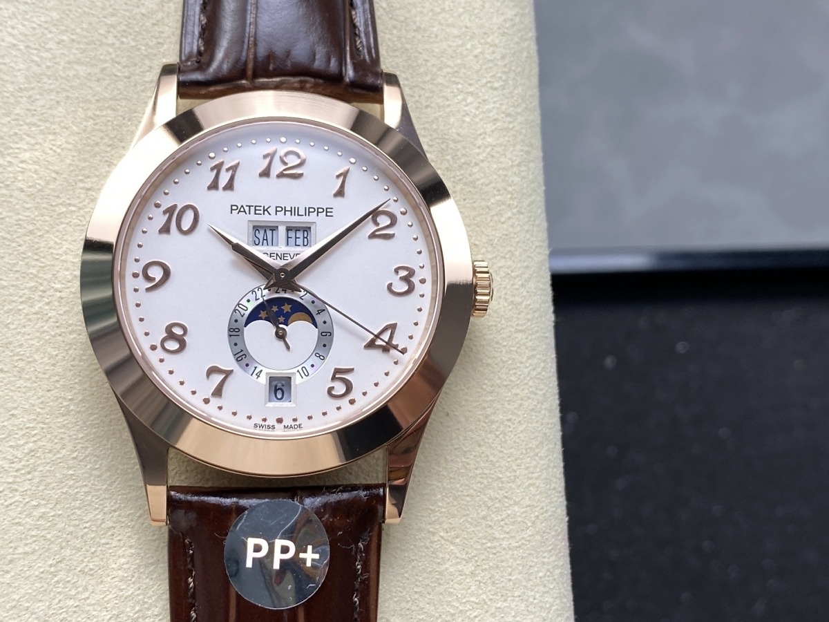 Replica Complications 5396R-012 Patek Philippe ANNUAL CALENDAR, MOON PHASES.</br> <span style="color: #a8927b; font-size: 90%;">38.5 mm,Rose Gold</span> - Image 2