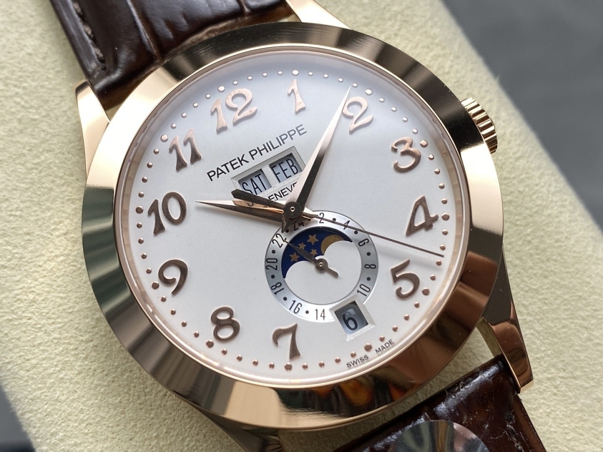 Replica Complications 5396R-012 Patek Philippe ANNUAL CALENDAR, MOON PHASES.</br> <span style="color: #a8927b; font-size: 90%;">38.5 mm,Rose Gold</span> - Image 3