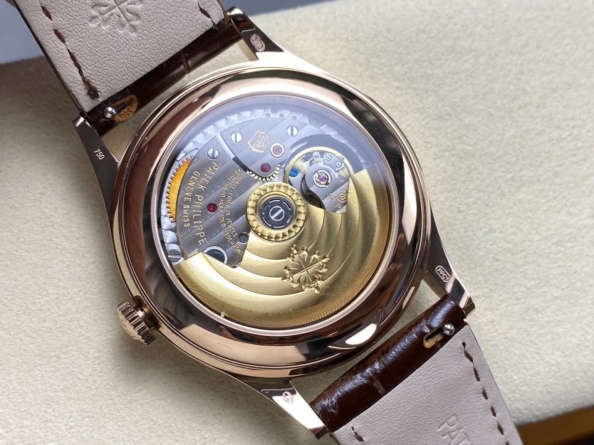 Replica Complications 5396R-012 Patek Philippe ANNUAL CALENDAR, MOON PHASES.</br> <span style="color: #a8927b; font-size: 90%;">38.5 mm,Rose Gold</span> - Image 8