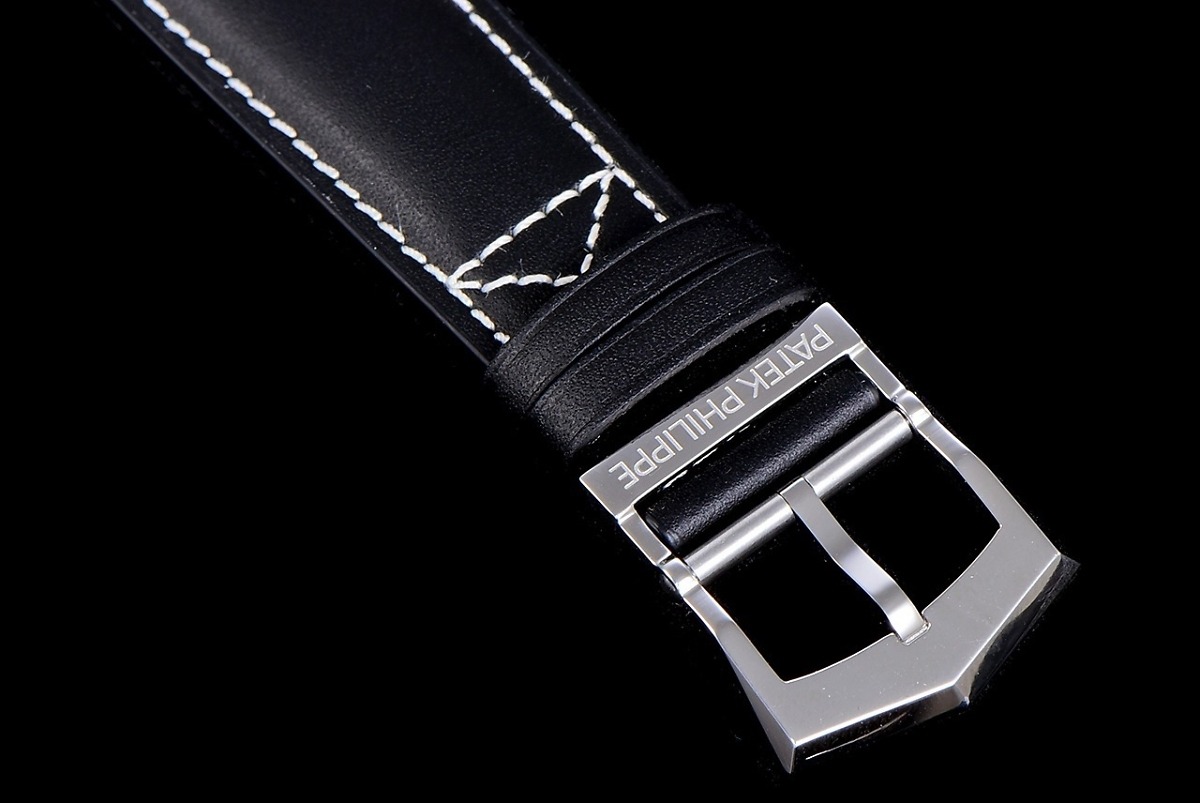 Replica Complications 5524G-001 Patek Philippe CALATRAVA PILOT TRAVEL TIME. </br> <span style="color: #a8927b; font-size: 90%;">42 mm,White Gold, Black Dial</span> - Image 9