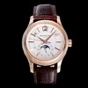 Side profile of Patek Philippe 5205G showing case thickness and crown