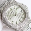 Patek Philippe Nautilus 5711 angle view showing dial and bezel