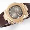 Patek Philippe Nautilus 5711 angle view showing dial and bezel