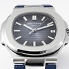 Side profile of Patek Philippe 5711 showing case thickness and crown