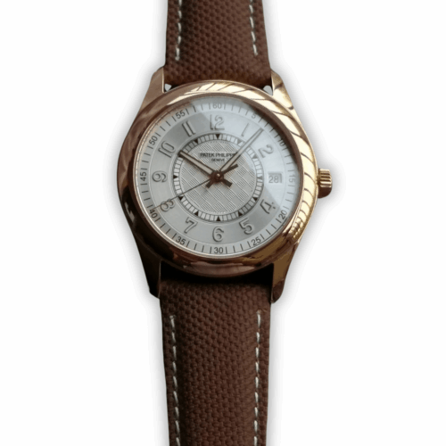 Calatrava 6007G-011 Patek Philippe DATE, SWEEP SECONDS.</br> <span style="color: #a8927b; font-size: 90%;">40 mm,White Dial</span>