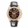 Replica Patek Philippe Complications 5905R-001 42mm rose gold annual calendar chronograph with brown dial, combining sophisticated design and advanced timekeeping.
