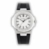 Replica Nautilus 5711-001 Patek Philippe </br> <span style="color: #a8927b; font-size: 90%;">40 mm, White Dial, Black Rubber</span>