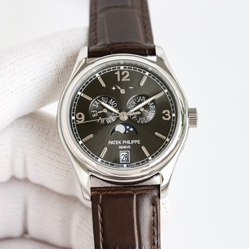 Replica Complications 5146G-001 Patek Philippe ANNUAL CALENDAR 39 mm,White gold, Graphite Dial