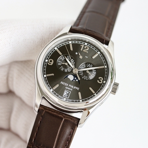 Replica Complications 5146G-001 Patek Philippe ANNUAL CALENDAR 39 mm,White gold, Graphite Dial