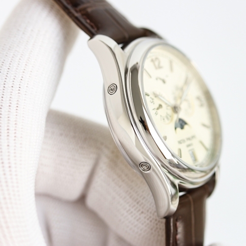 Replica Complications 5146G-001 Patek Philippe ANNUAL CALENDAR  39 mm,White gold, Yellow Dial
