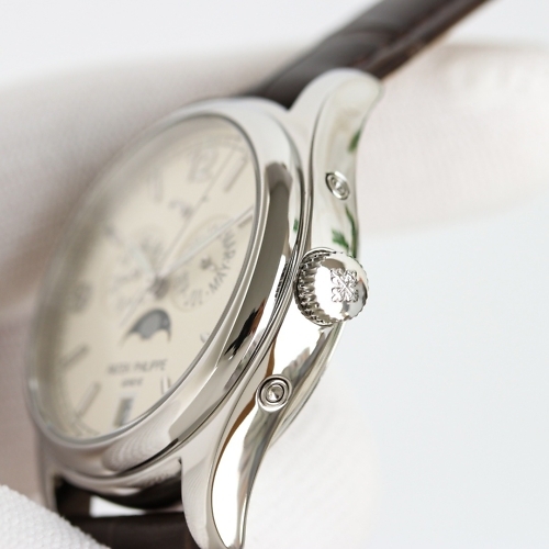 Replica Complications 5146G-001 Patek Philippe ANNUAL CALENDAR  39 mm,White gold, Yellow Dial