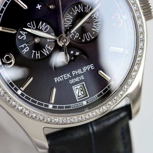 Replica Complications 5146P-001 Patek Philippe ANNUAL CALENDAR  39 mm,White gold, Blue Graphite