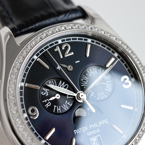 Replica Complications 5146P-001 Patek Philippe ANNUAL CALENDAR  39 mm,White gold, Blue Graphite