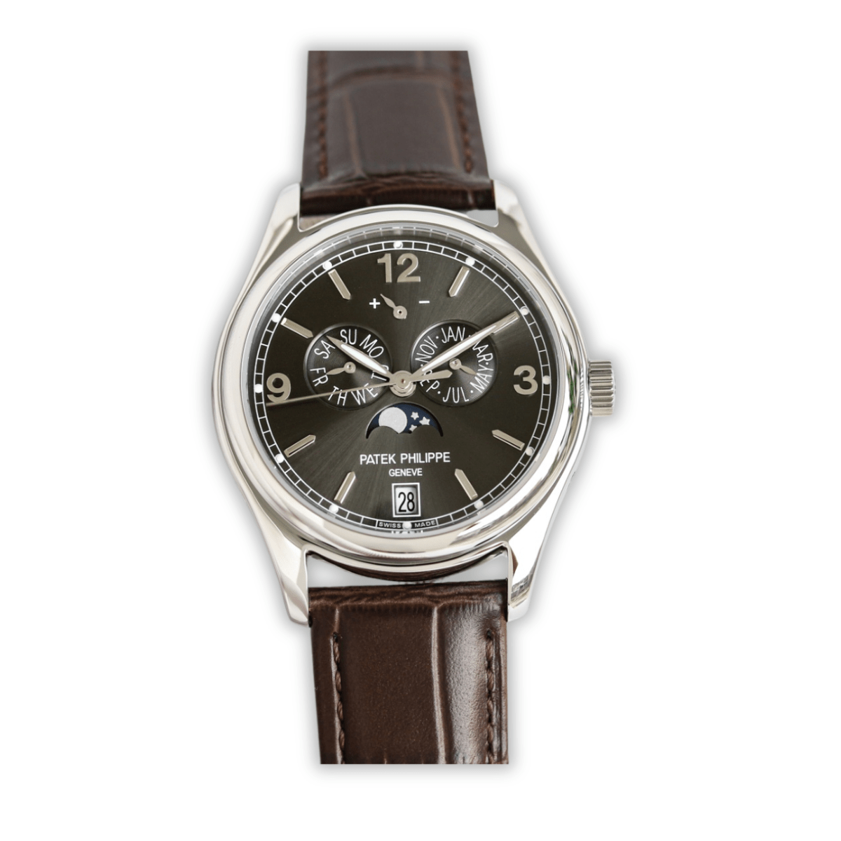 Replica Patek Philippe 5146G-001 Annual Calendar Watch with Cream Dial and Moon Phase