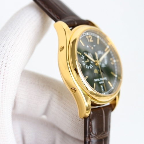 Replica Complications 5146G-001 Patek Philippe ANNUAL CALENDAR  39 mm,Yellow gold, Black Dial