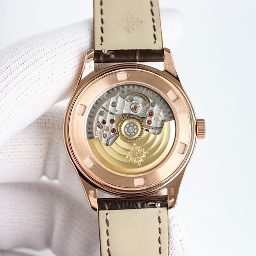 Replica Complications 5146G-011 Patek Philippe ANNUAL CALENDAR  39 mm,Rose gold, White Dial