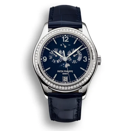 Replica Complications 5146P-001 Patek Philippe Annual Calendar Blue Dial Platinum Watch