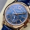 Patek Philippe Complications 5905R angle view showing dial and bezel
