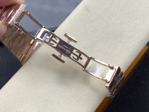 Replica Cubitus 5821 Patek Philippe  45 mm Rose Gold White Dial